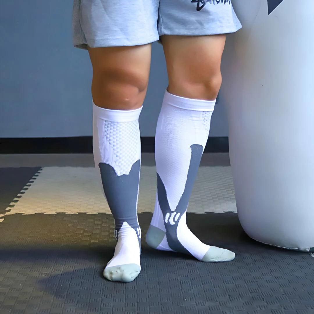 RevitaStep - Elite Compression Socks (White)